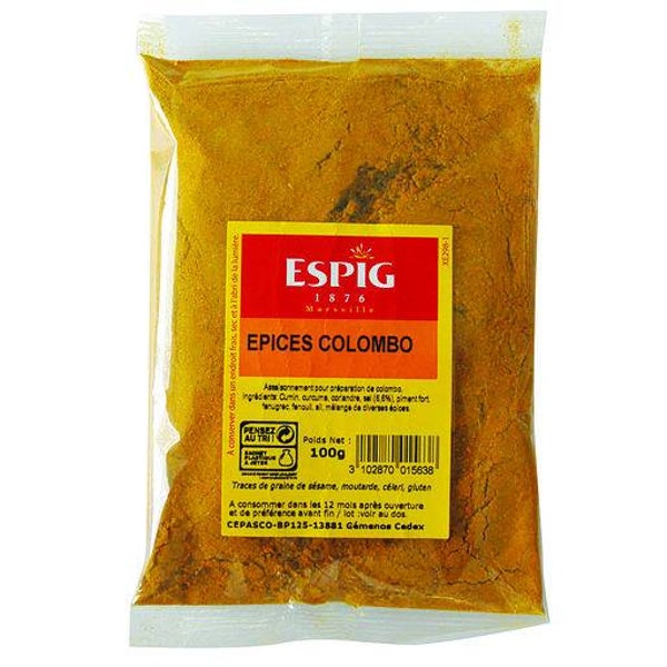 COLOMBO MOULU ESPIG 100G