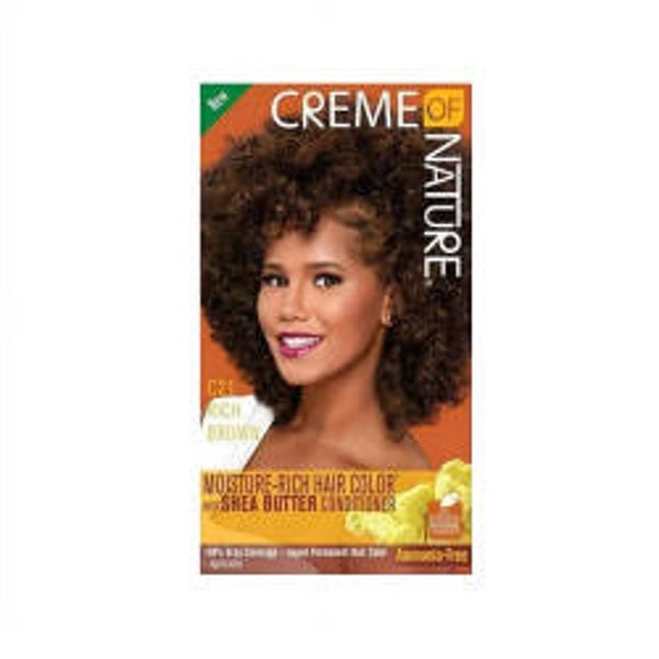 CREME OF NATURE LIQUID HAIR COLOR C21 RICH BROWN