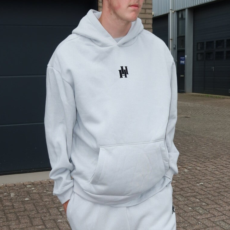 Hommersom & Hommersom Hoodie Ligth Asphalt – Comfortabele Unisex Hoodie