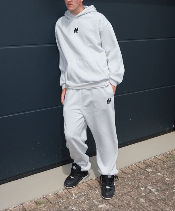 Hommersom & Hommersom Complete Set Light Asphalt – Comfortabele Unisex Hoodie, Broek & Shirt