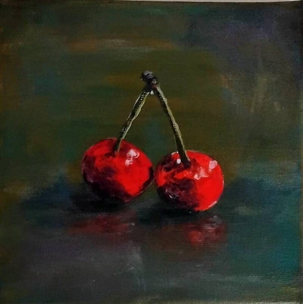 mini still life cherries