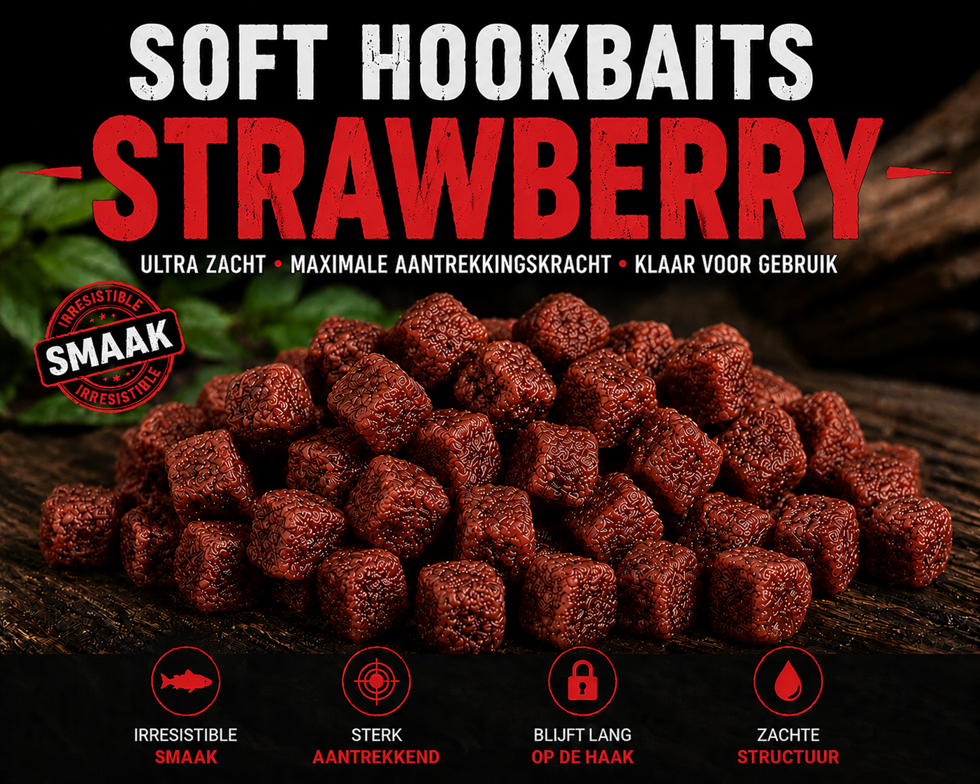 Soft Hookbaits Strawberry
