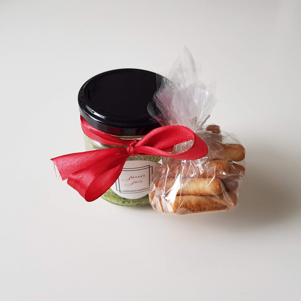 groene pesto + dipstokjes (cadeauverpakking)