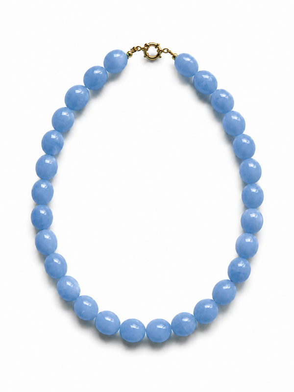 Ovale Stone Chain, Goud en zilver