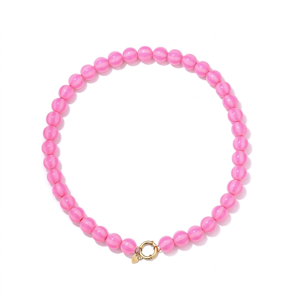 Trendy Watermelon ketting Roze