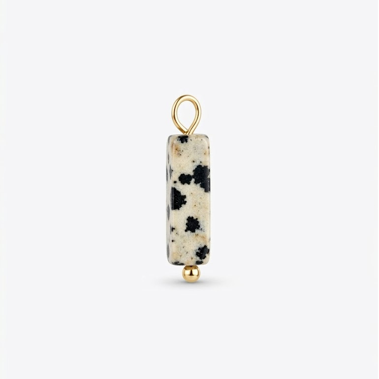 Bedel rechthoekig staafje Dalmatiër Jaspis