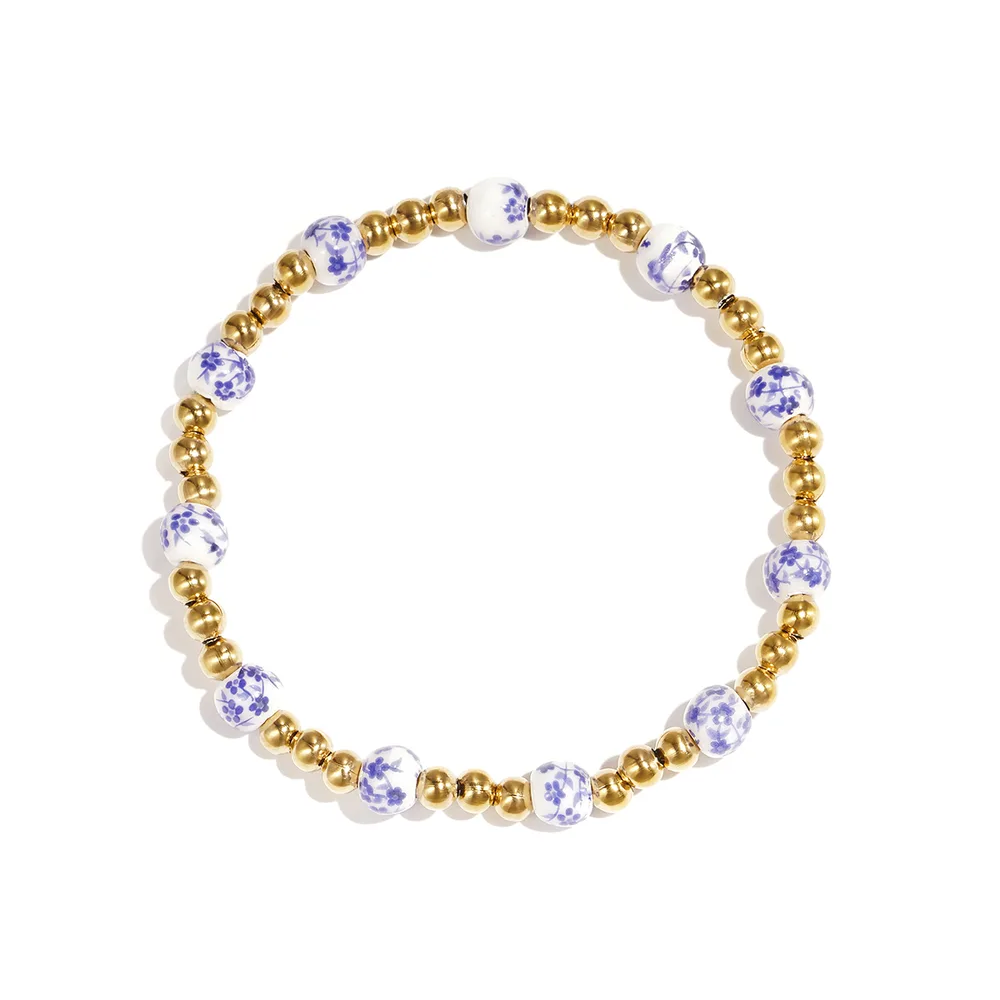 Midibeads Delfts Blauw, Goud