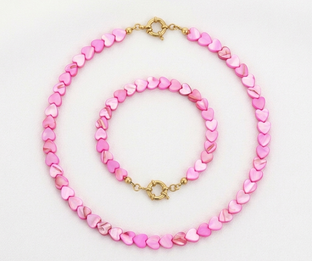 Complete set: Heartbeat Roze: Goud