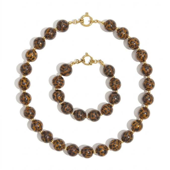 Complete set: luipaardset, Goud