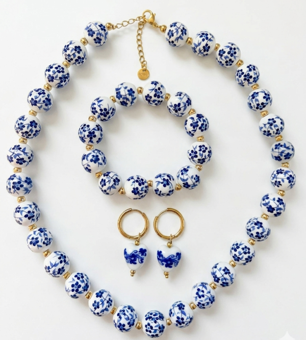 Complete set: Delfts Blauw Goud