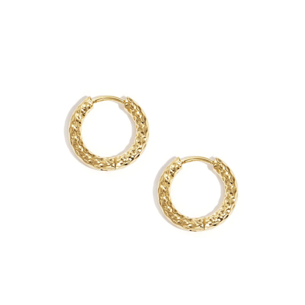 Oorbellen met patroon XS, Goud en Zilver