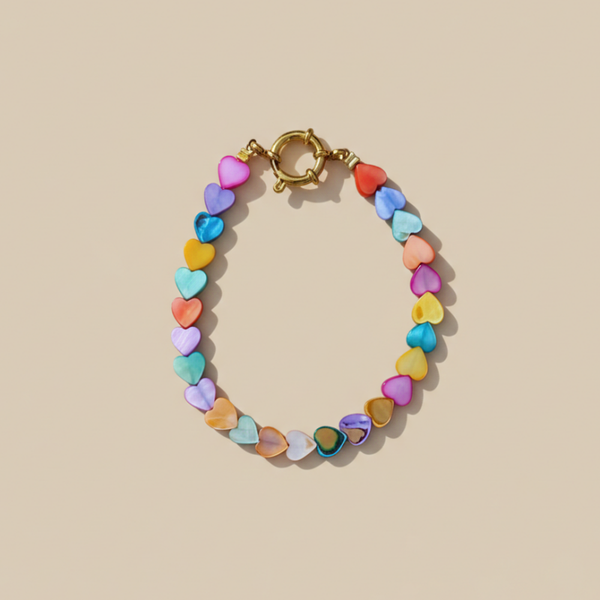 Heartbeat Color armband, Goud en Zilver