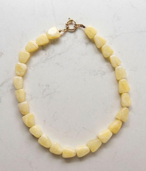 Nature’s stone ketting Goud en Zilver