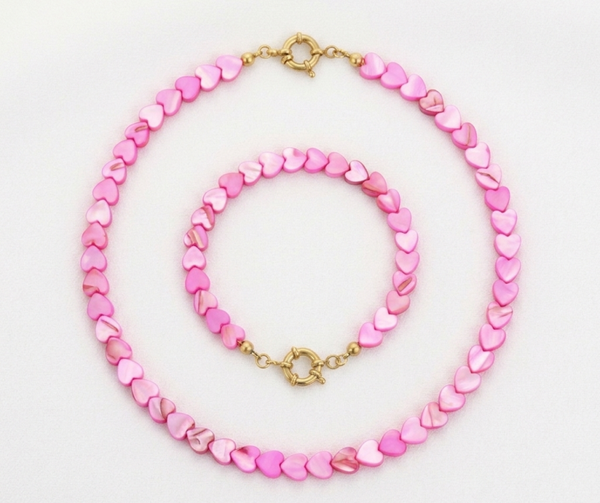 Complete set: Heartbeat Roze: Goud