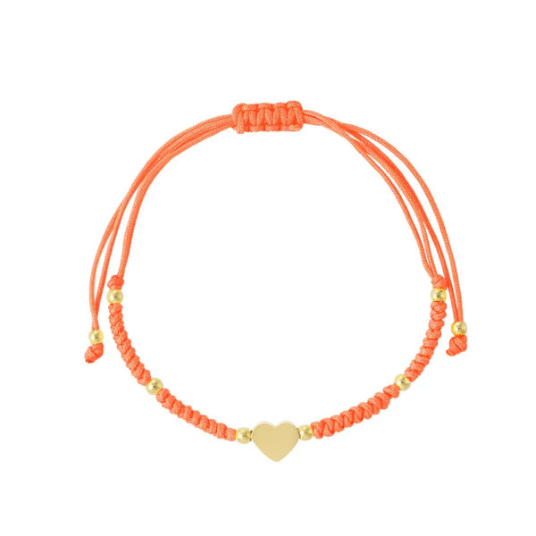 Candy cord armband, goud