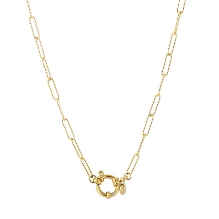 Basic schakelketting met sluiting, goud