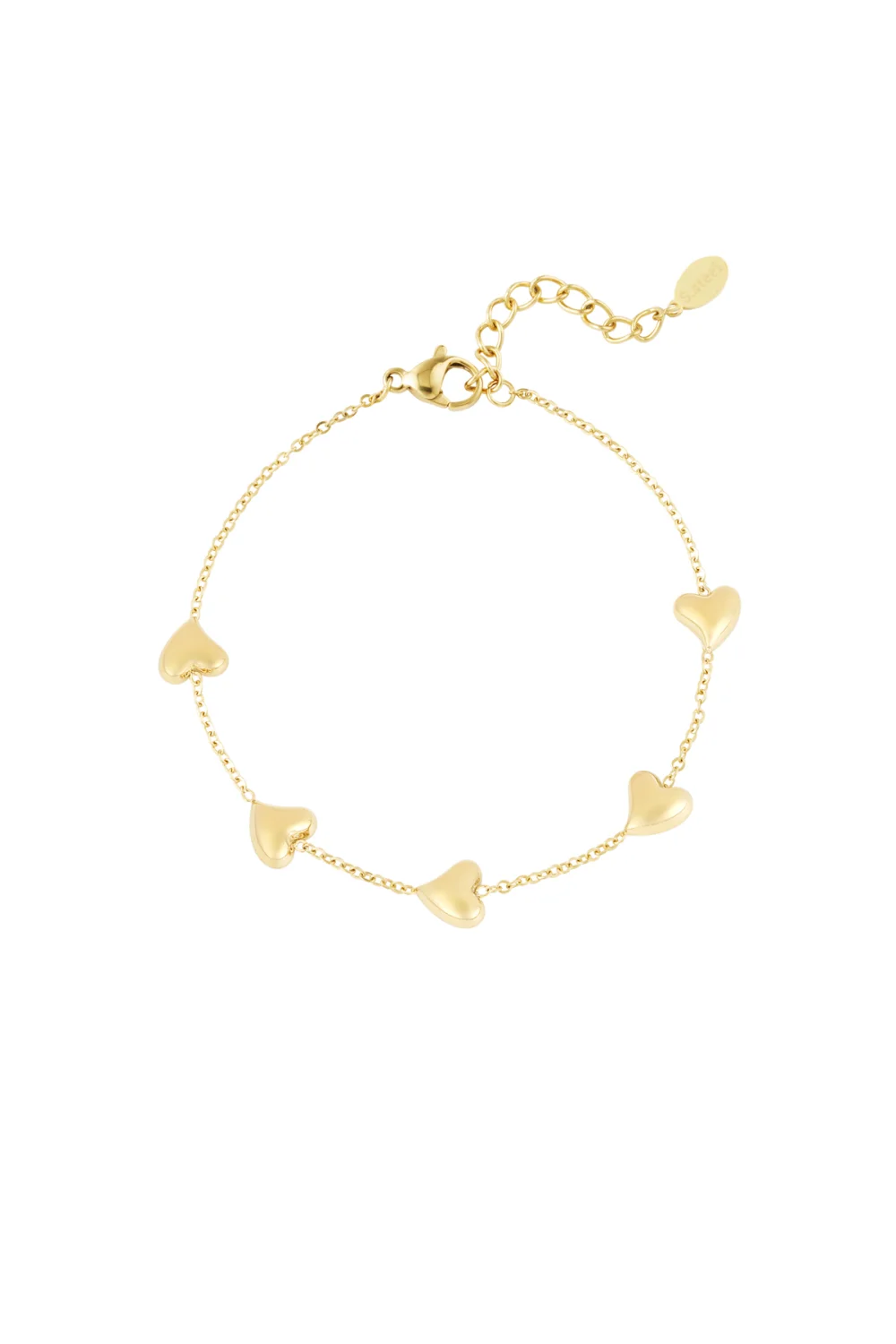 Sweet affection heart armband, Goud en Zilver