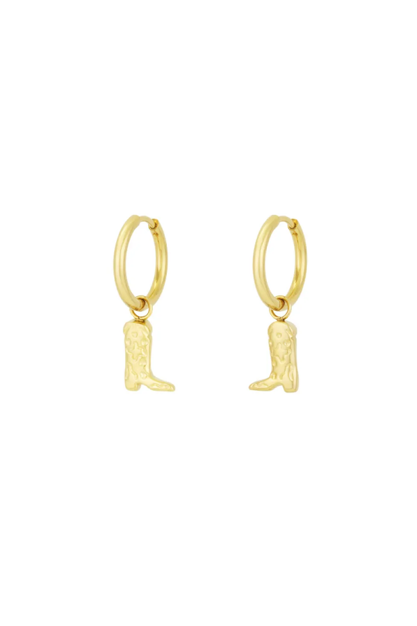 Cowgirl oorbellen, Goud en Zilver