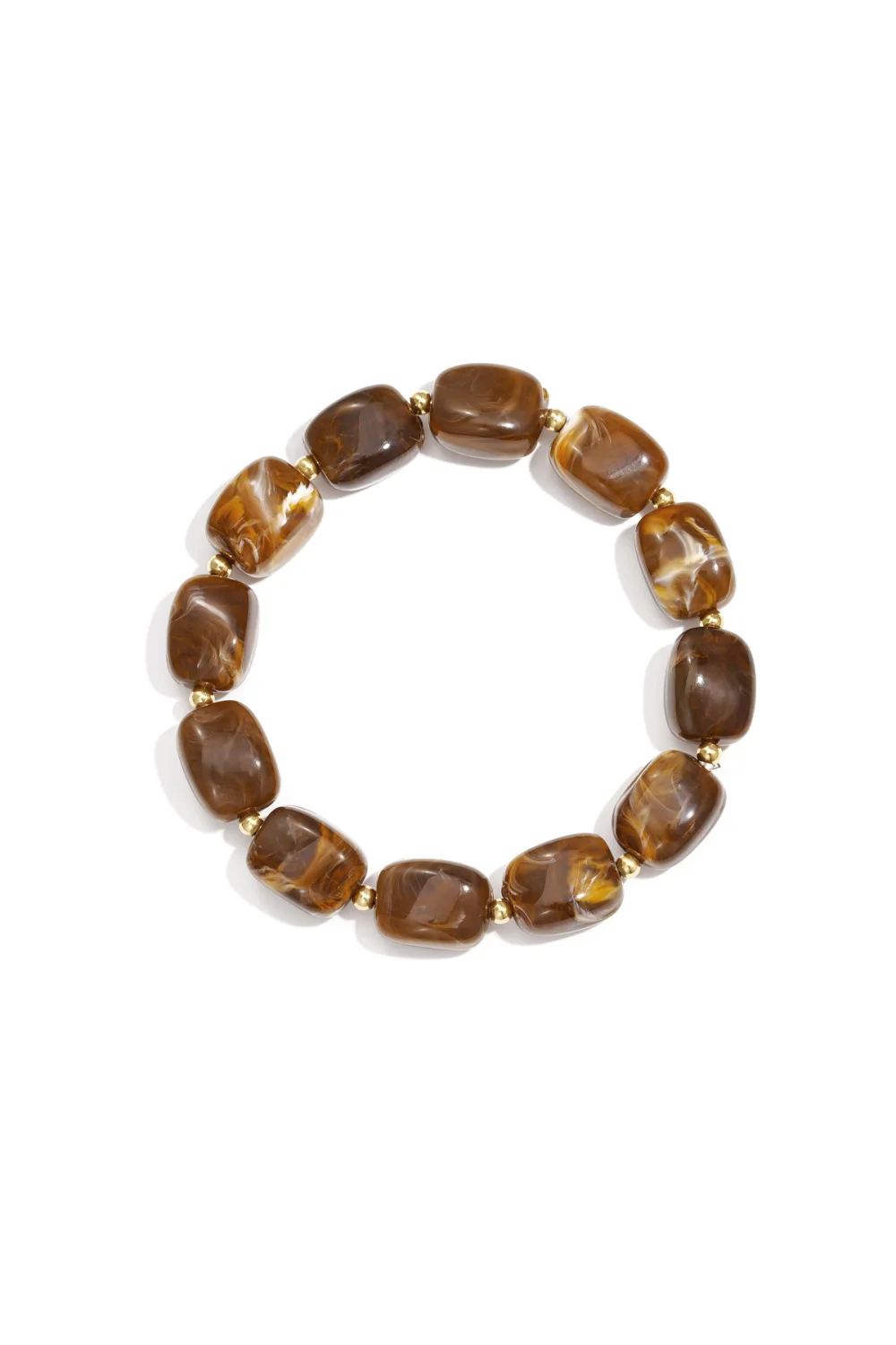 Jesse Stone Brown armband, Goud