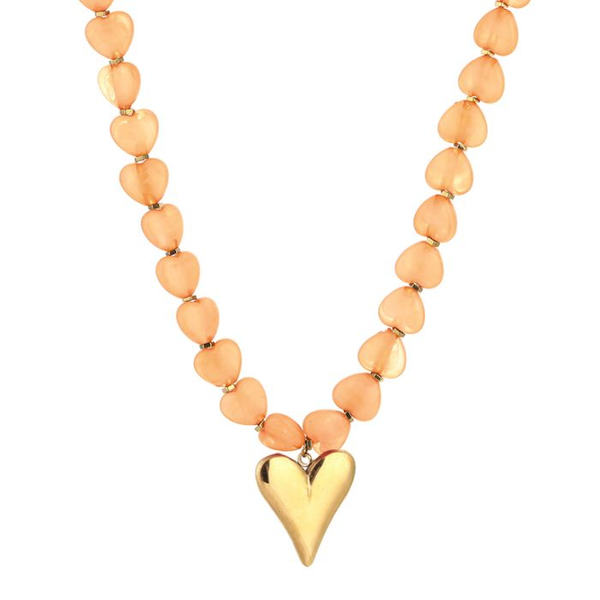 Oranje Hartjesketting, goud