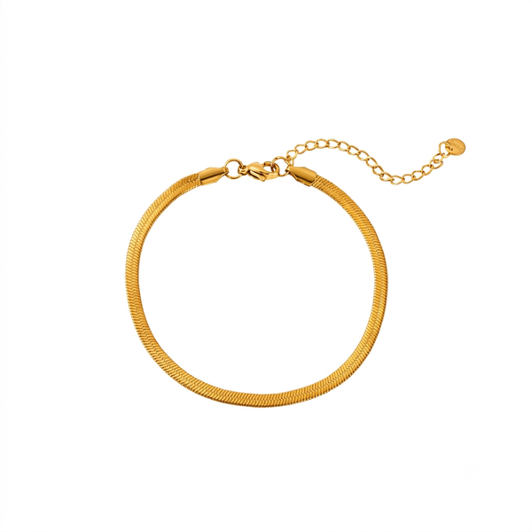 Enkelbandje Golden flow, Goud