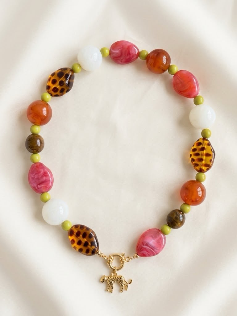 Safari Chic ketting, Goud en zilver
