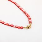 Heartbeat Rode ketting Goud