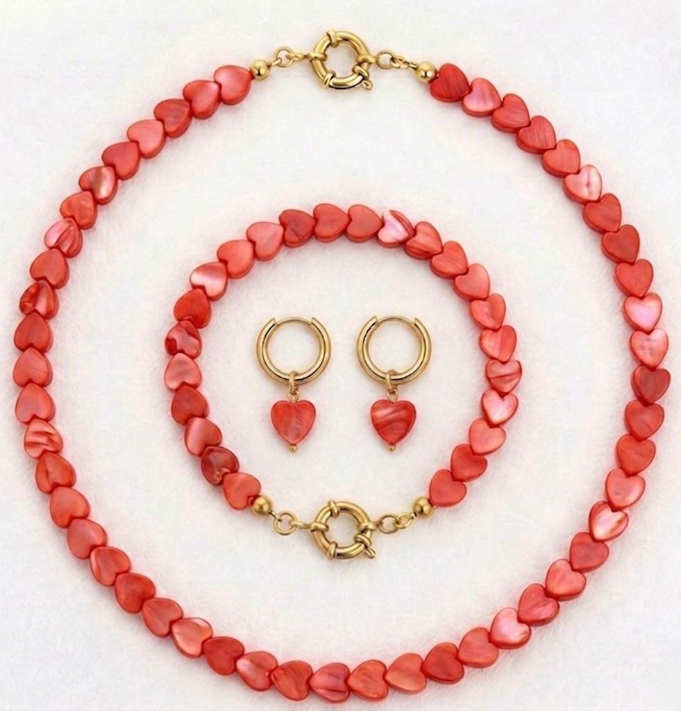 Complete set: Heartbeat Rood Goud