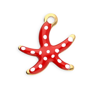 Bedel Zeester, Rood en Turquoise, Goud