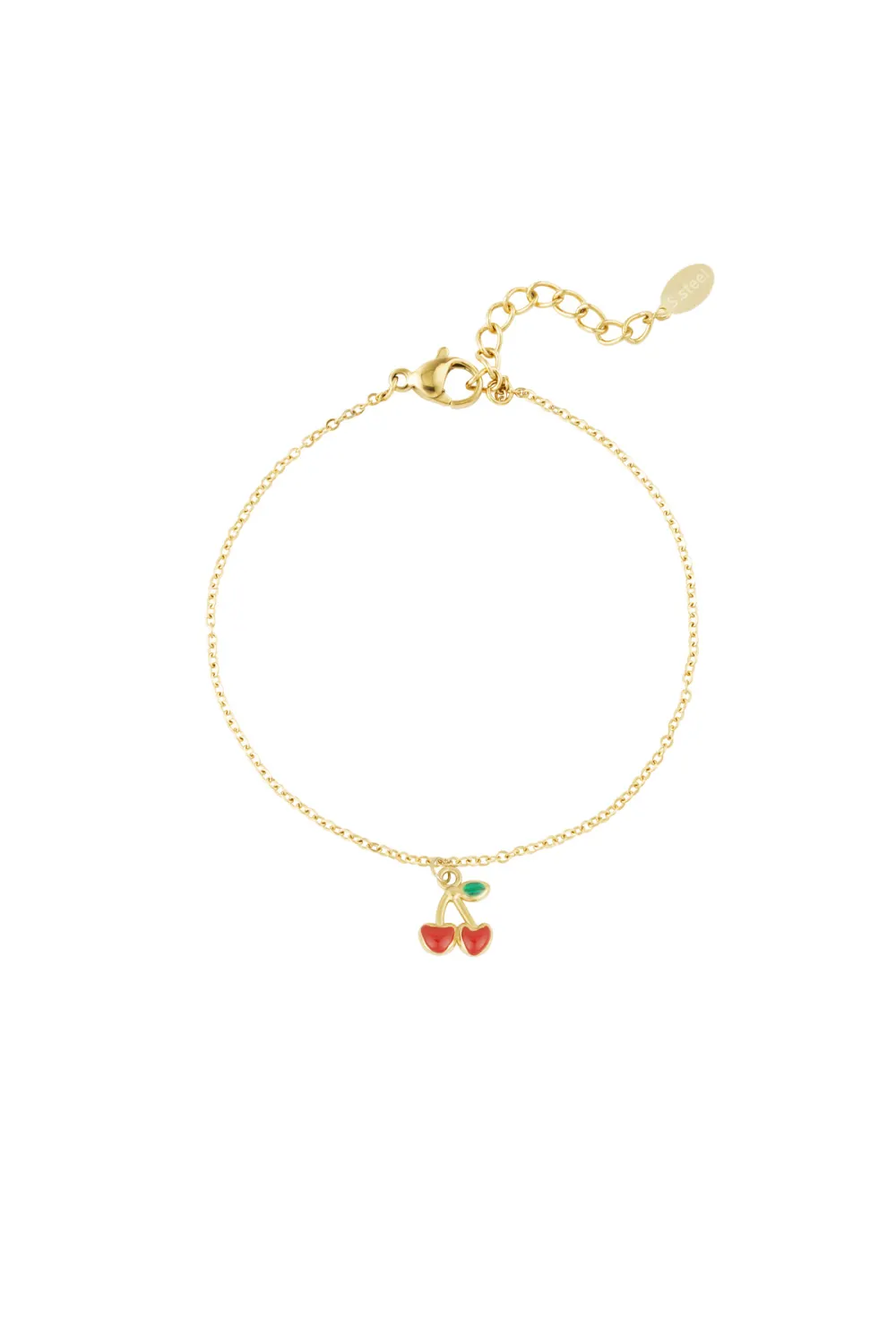 Armband Cherry love, Goud
