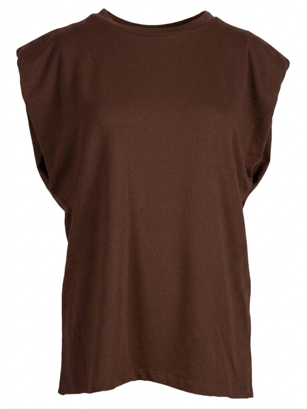 Donkerbruine basis top
