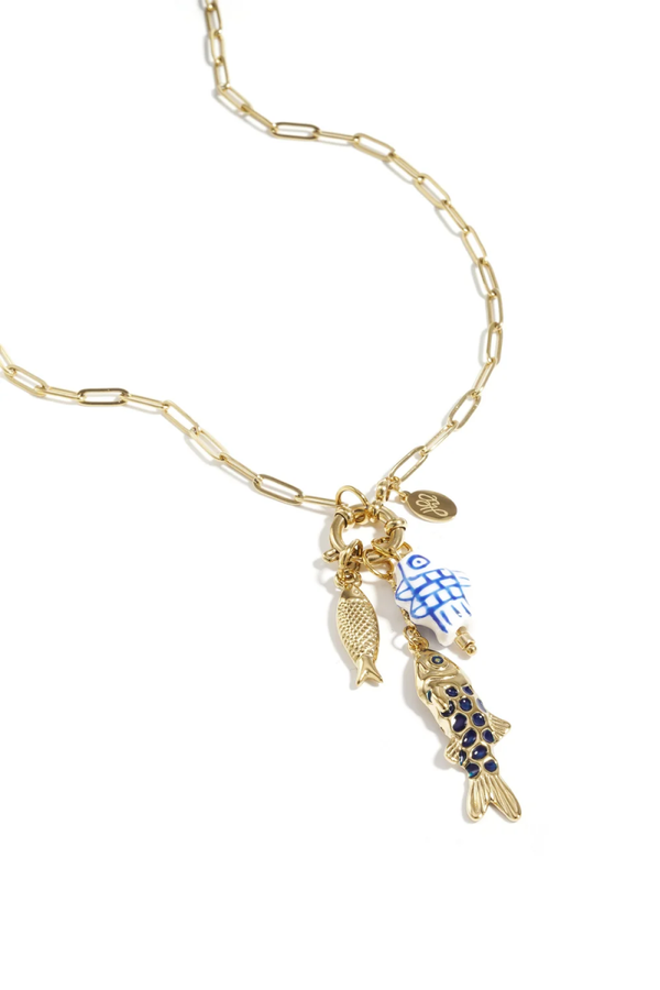 Schakelketting visjes goud