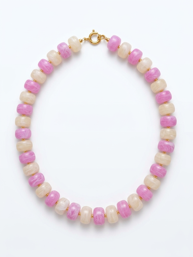 Candy disc ketting, Goud en zilver