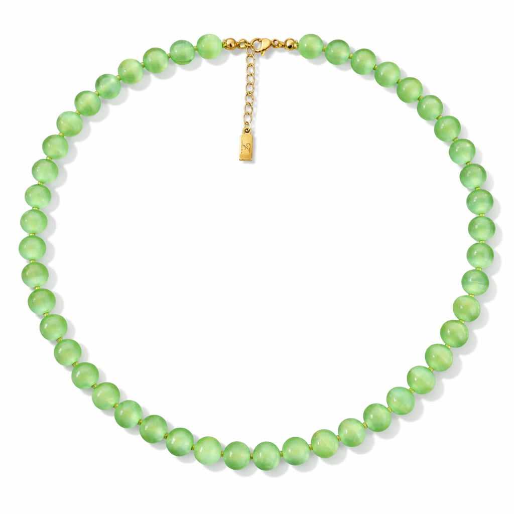 GREEN SELENITE NICKLACE