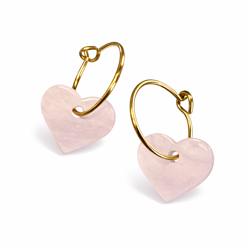 ROSY HEART HOOPS
