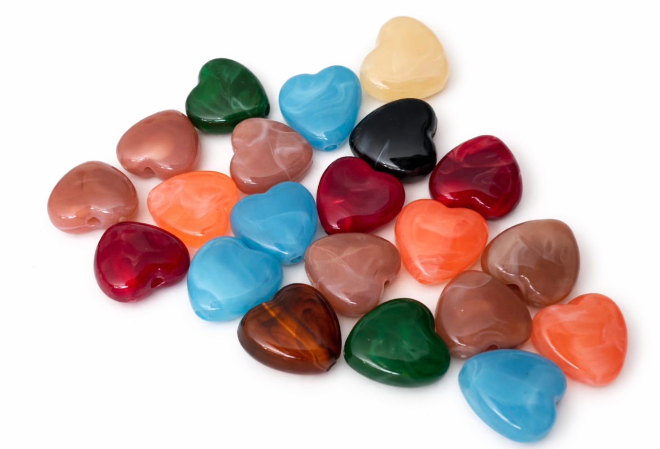 HEART COLORFUL AKRYL