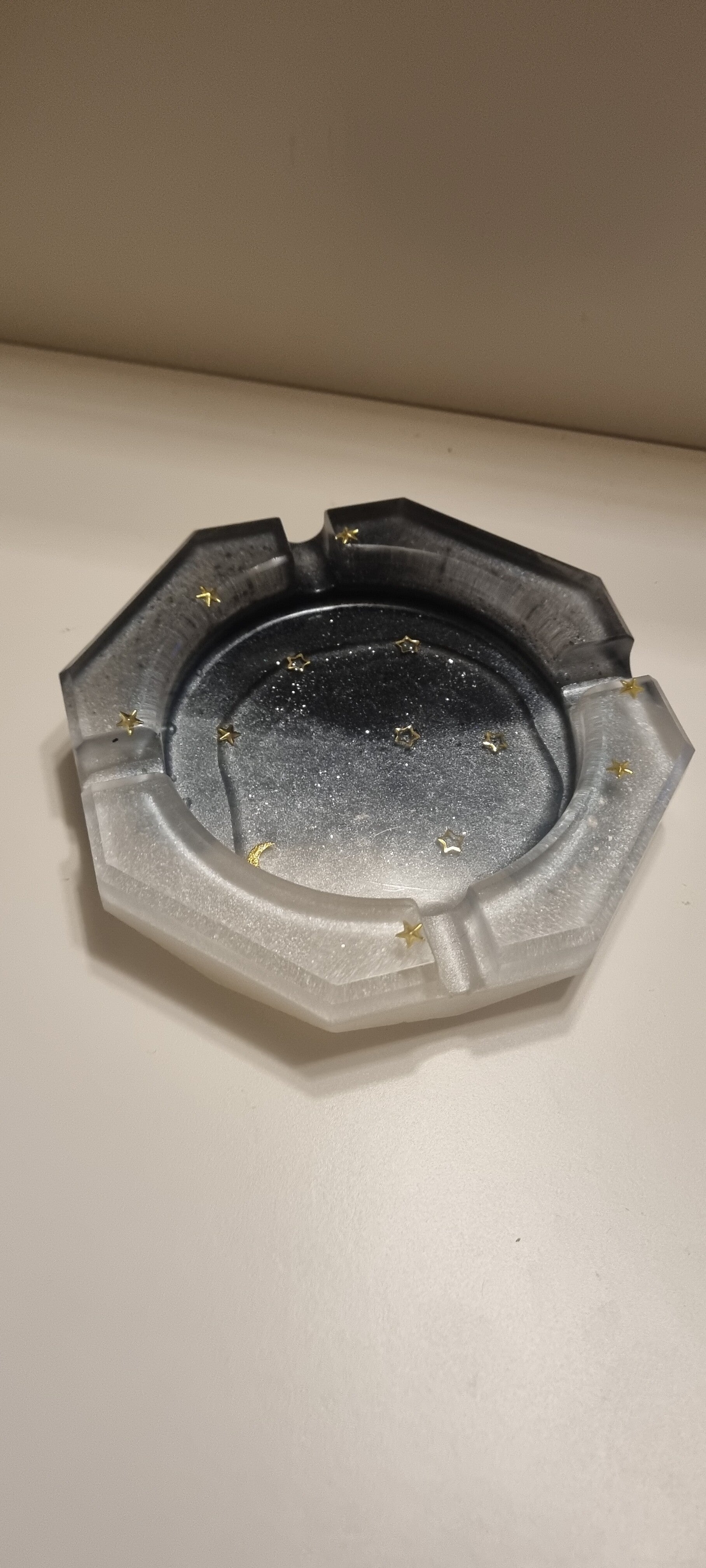 Aschenbecher Schwarz/Weiß