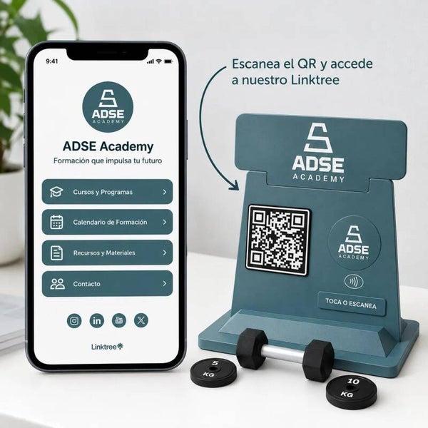 Expositor personalizado NFC + QR