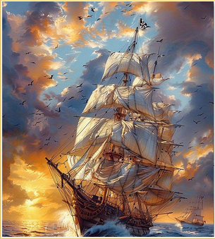 Canvas Print Open Sea