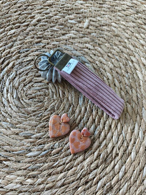 Duo porté clef + boucle d'oreille