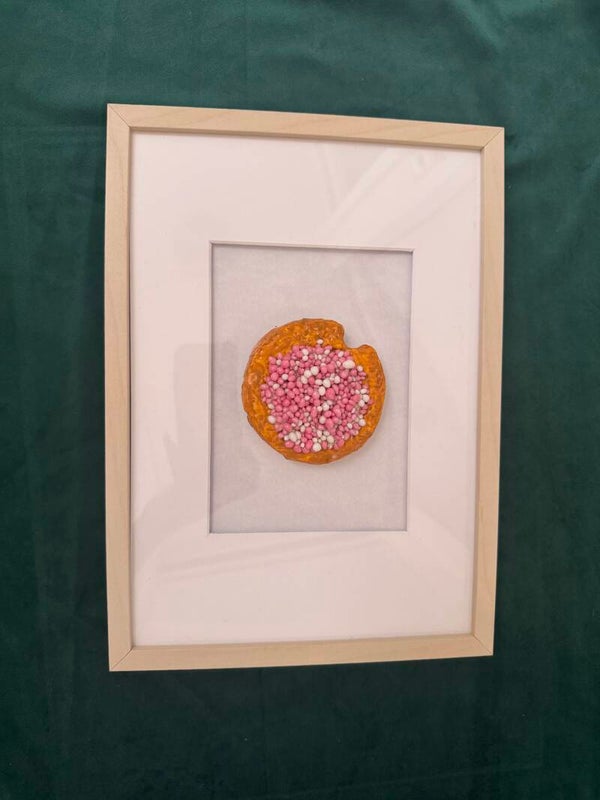 Beschuit met roze muisjes