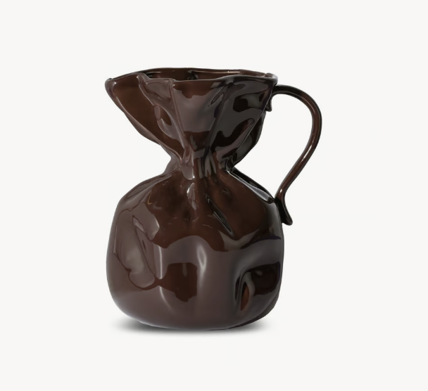 Vase Crumple - Brown