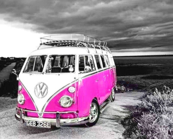 VW Bus Pink