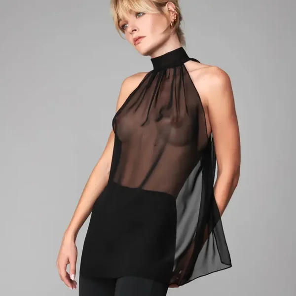 Maison Close "Le Vestiaire" Blouse noire DEGRIFFE