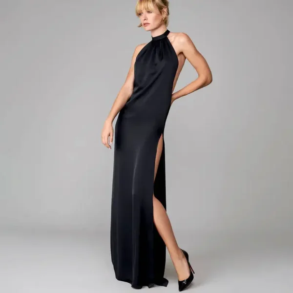 Maison Close "Le Vestiaire" Robe Longue Dos nu Encolure américaine RETOUR SHOOTING