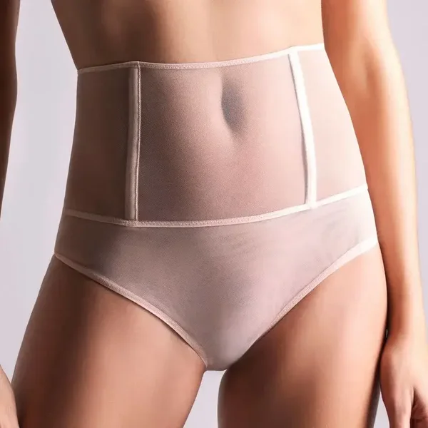 Maison Close "L 'Amoureuse"  Tanga ouvert Taille Haute PJ Pivoine DEGRIFF
