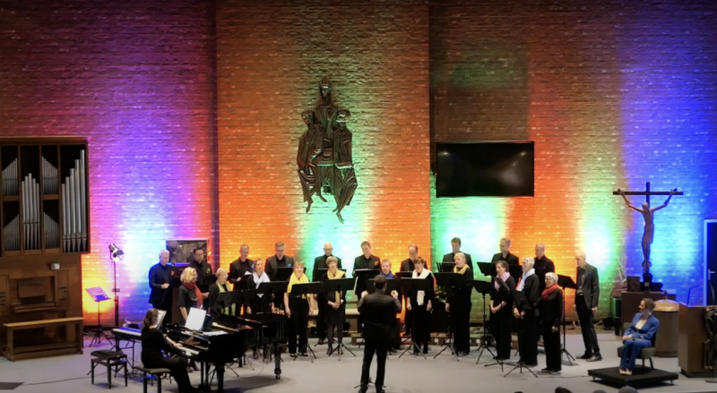 Leden van vocaal ensemble Pro Cantione Genk