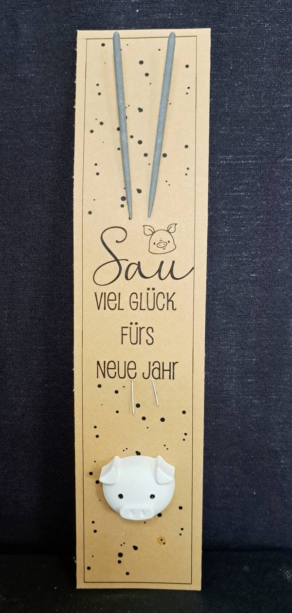 Wunderkerzen Schwein weiss
