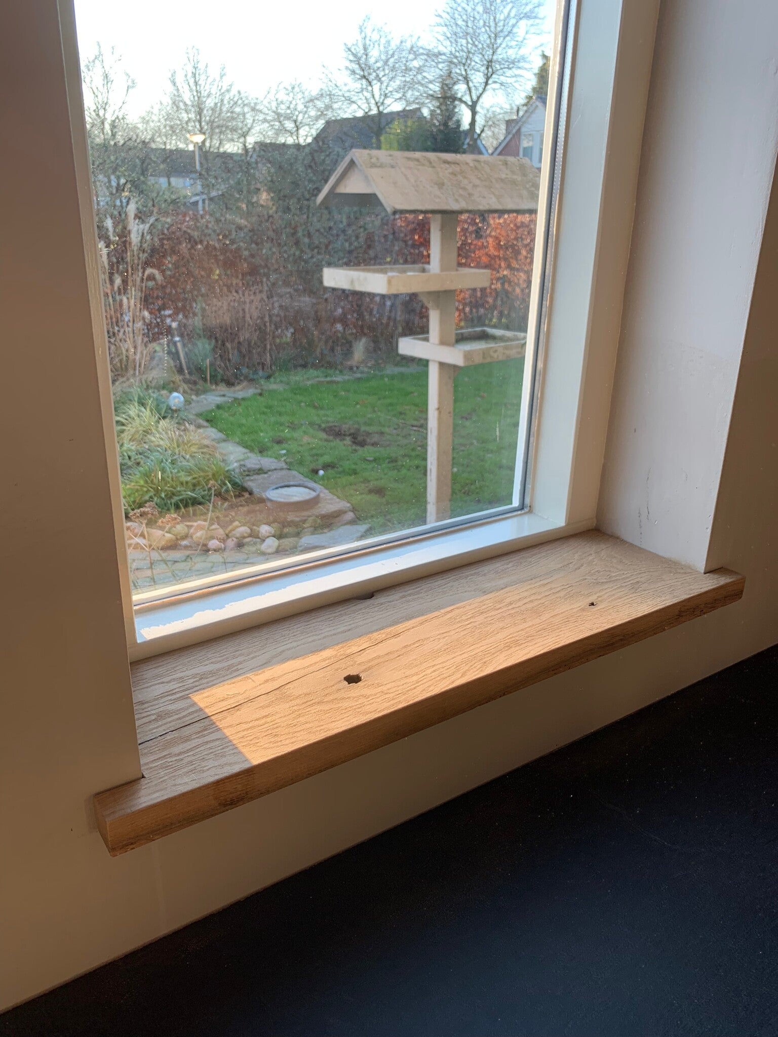 Maatwerk licht eiken vensterbank [1/2{