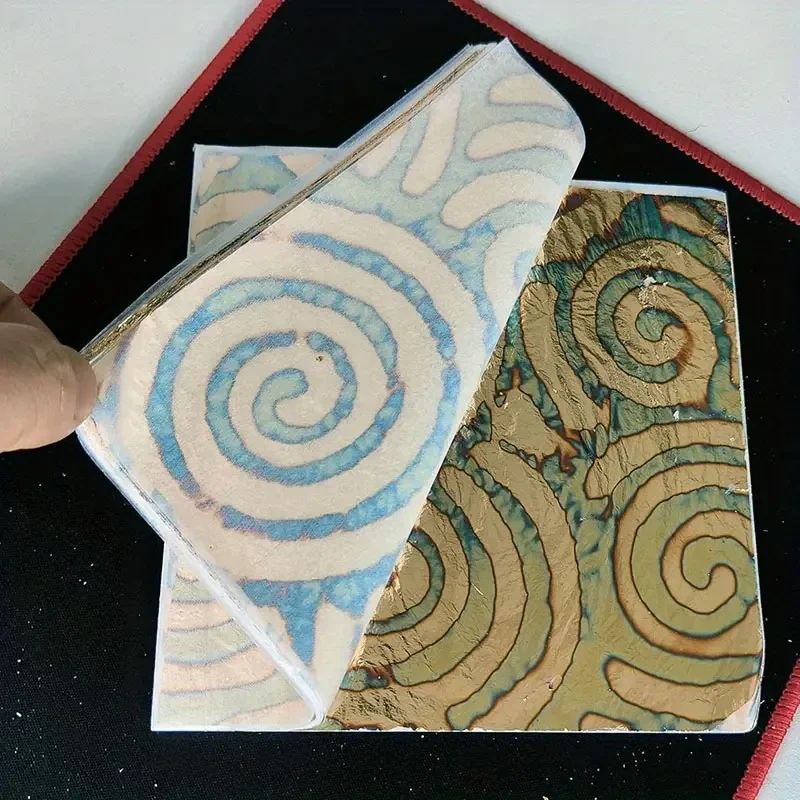 No 4 Metaal Folie Goud/Blauw